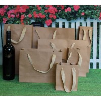 Cotton Handles - Luxury Brown Kraft shopping bags (also Wide bags)